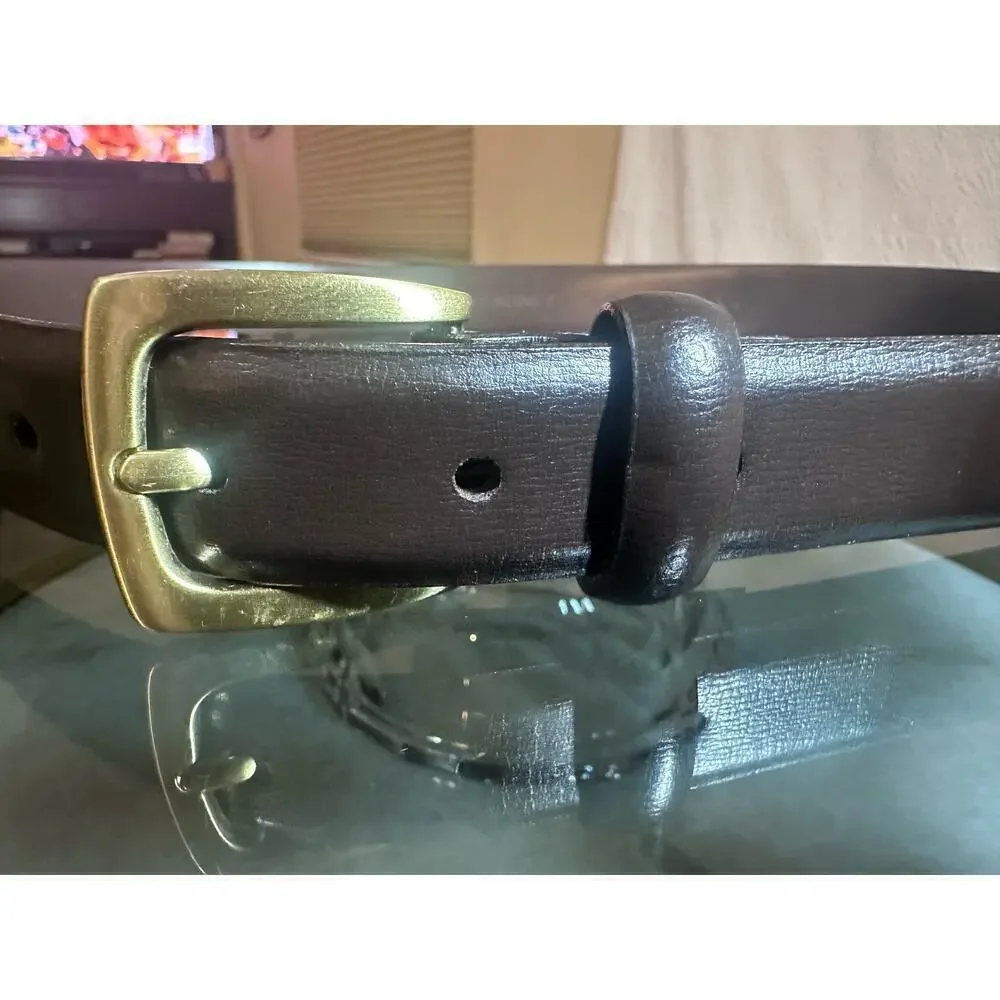 Talbots Kids Genuine Leather Belt Brown 30/75